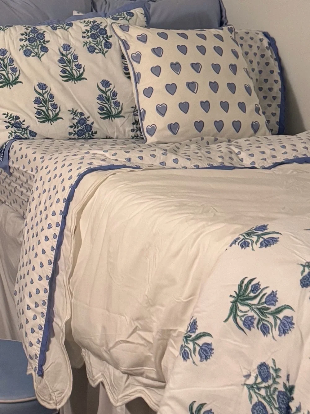 Pottery Barn LoveShackFancy Ivory Duvet Cover
